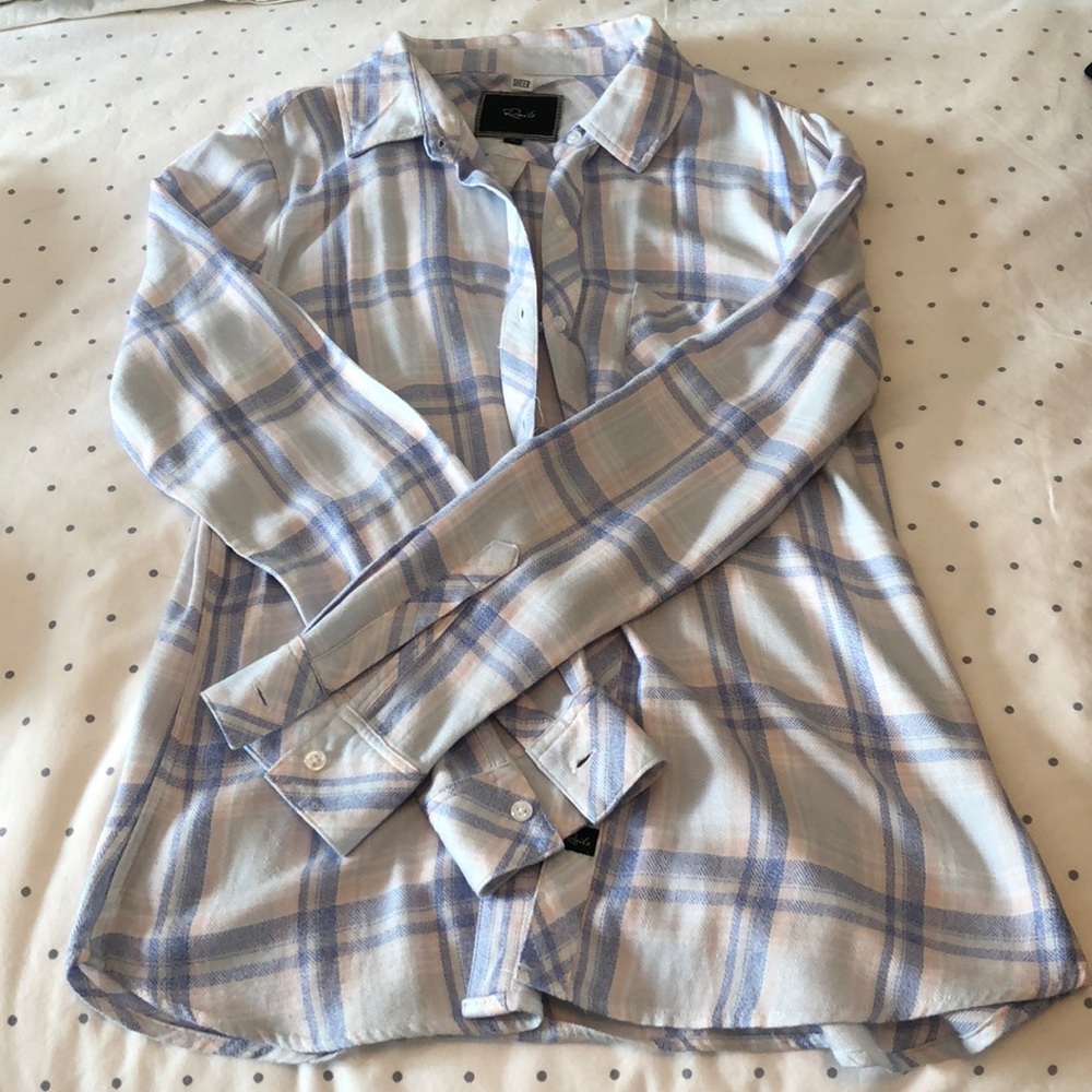Rails blue flannel